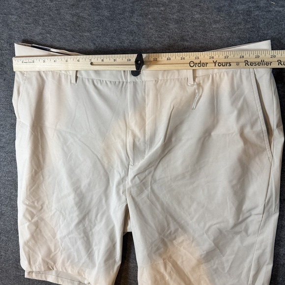 Johnnie-O Men Mulligan Performance Woven Short Golf Chino Stone Beige Sz 40 NEW - Picture 5 of 10